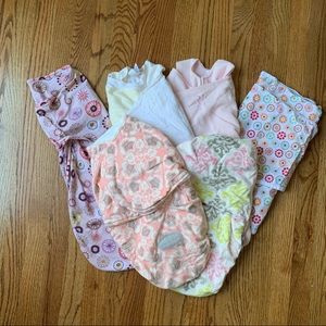 Just reduced Group of 6 swaddlers/sleep sacks Also listed separately in 3 pairs.